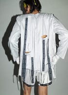 Cut-out fringed jacket view 6