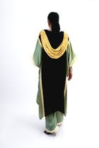 Scallop drape kaftan set view 6