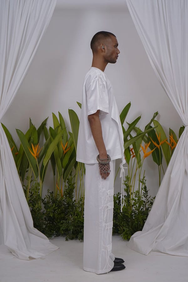 Saim — Suspended sleeve T-shirt
