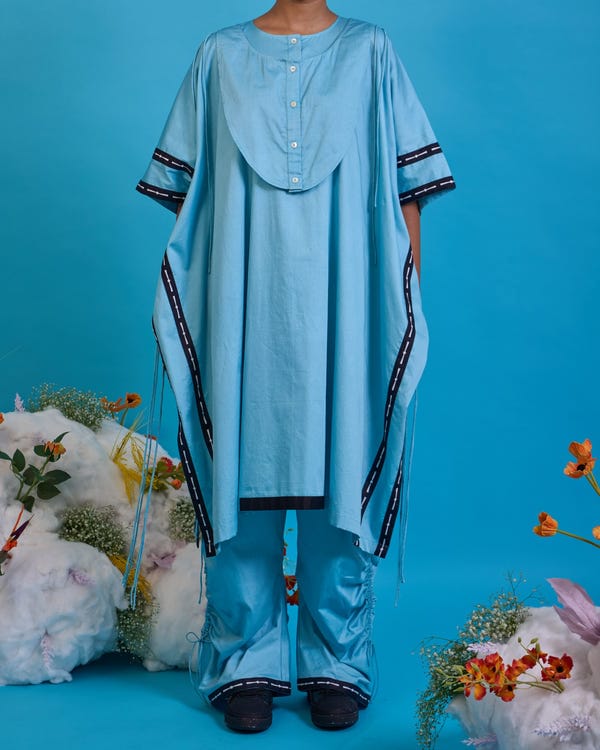 Saim — Kurta yoke kaftan set