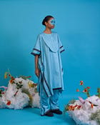 Kurta yoke kaftan set view 2