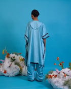 Kurta yoke kaftan set view 4
