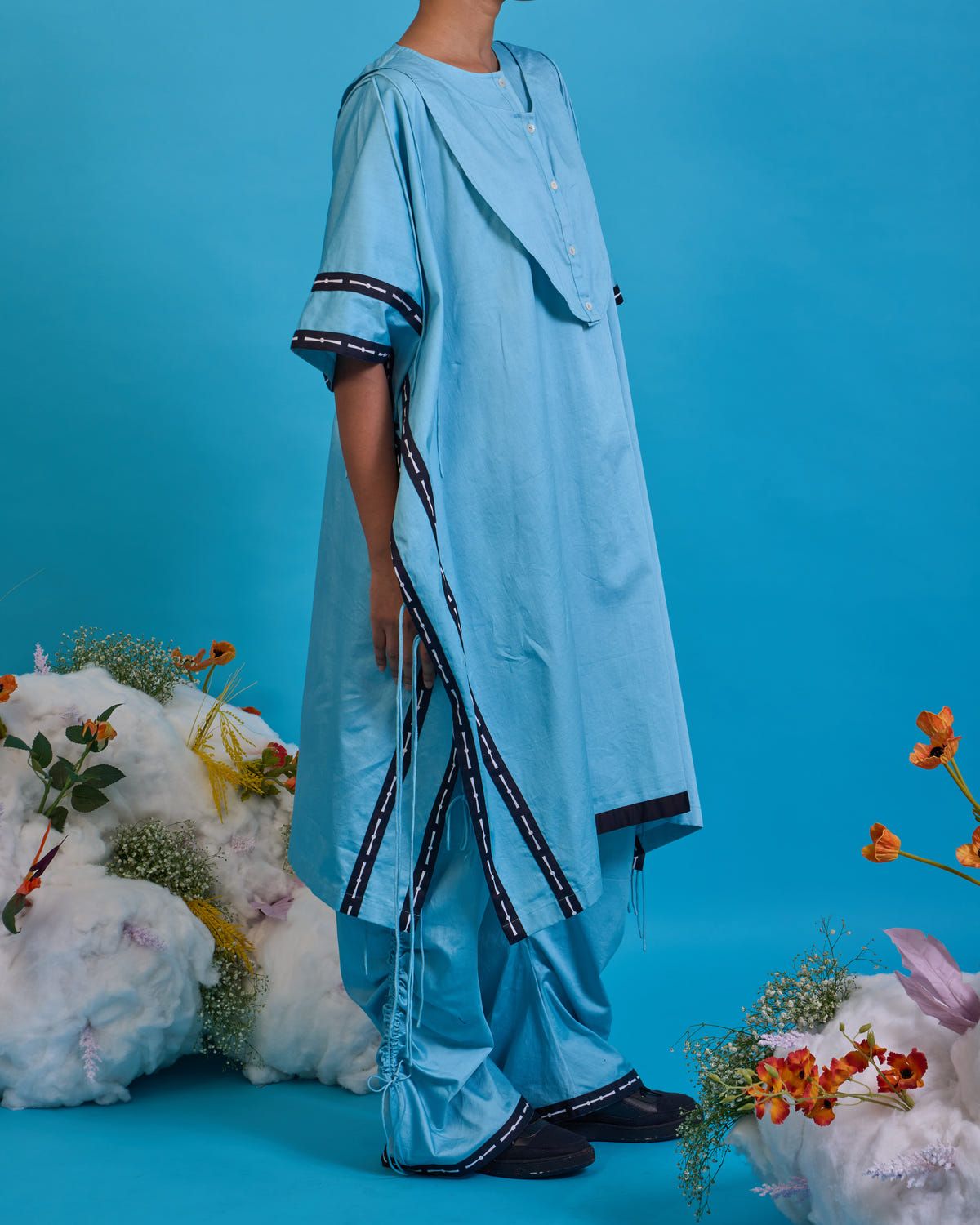 Kurta yoke kaftan set - image 5
