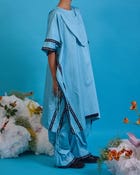 Kurta yoke kaftan set view 5