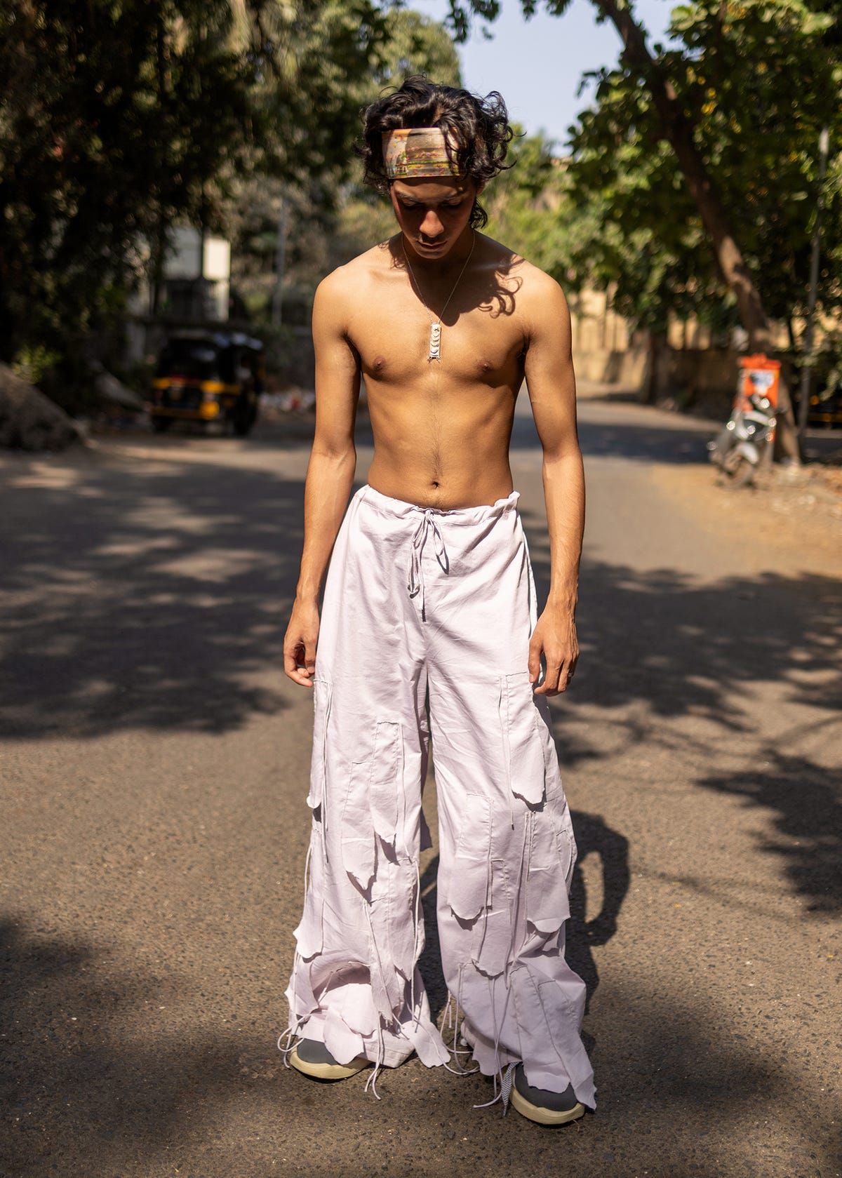 Panel fringed trouser - image 6