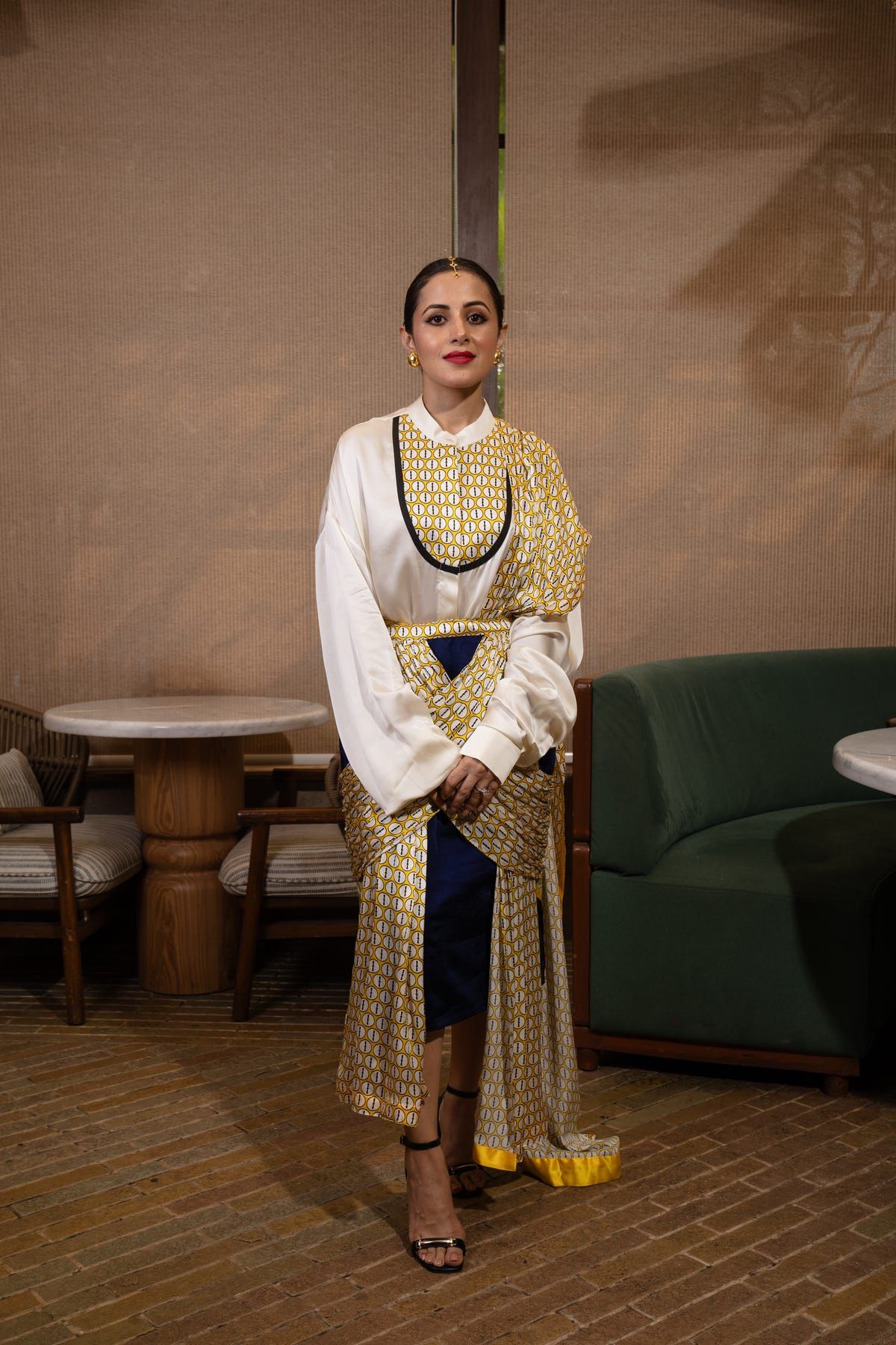 Cross drape skirt set - image 1