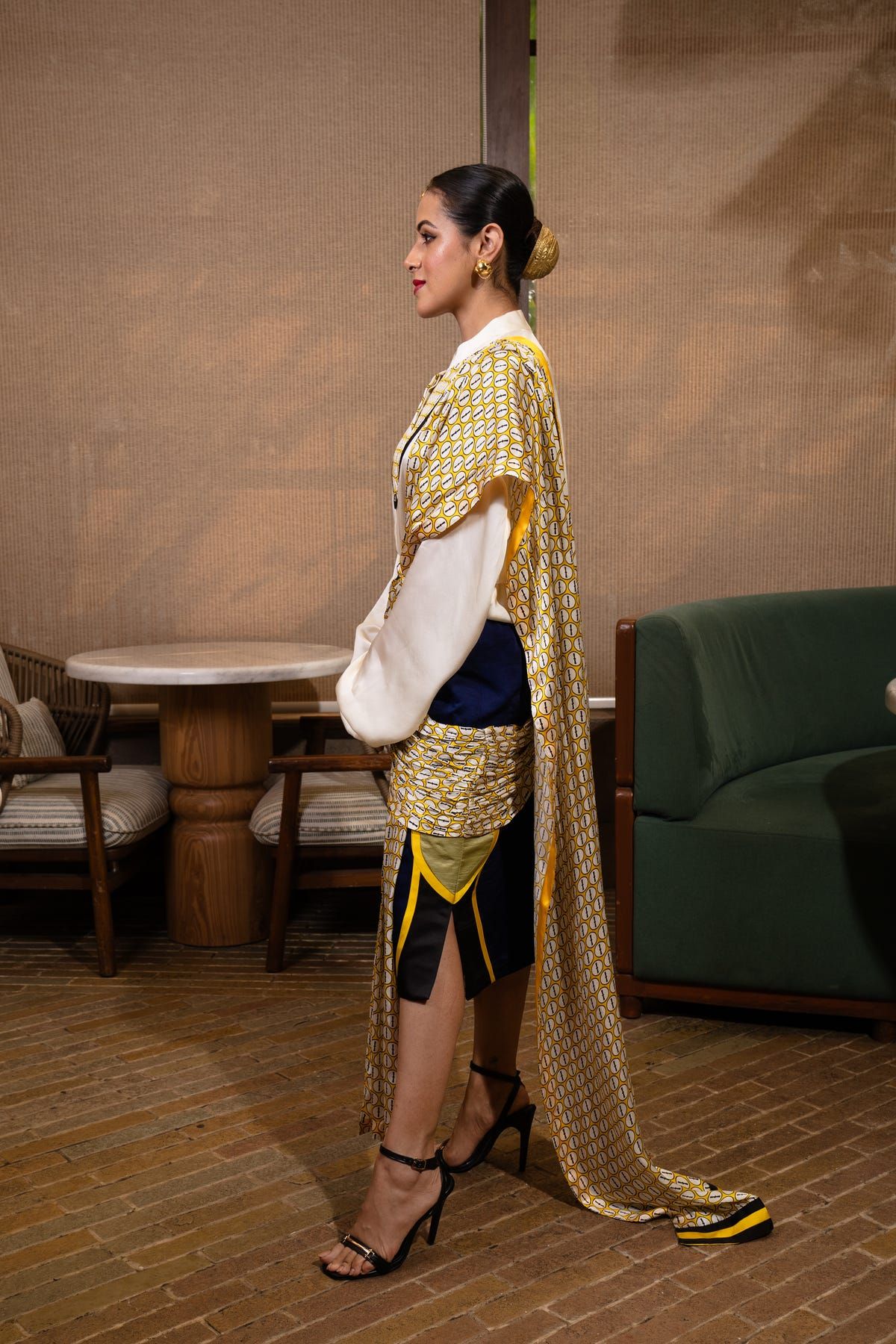 Cross drape skirt set - image 2