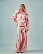 Necklace drape top + Tassels godet trouser set view 1