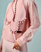 Necklace drape top + Tassels godet trouser set view 2