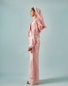Necklace drape top + Tassels godet trouser set view 3