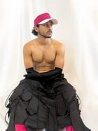 Panel fringed skirt view 4