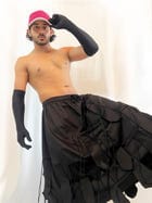 Panel fringed skirt view 5