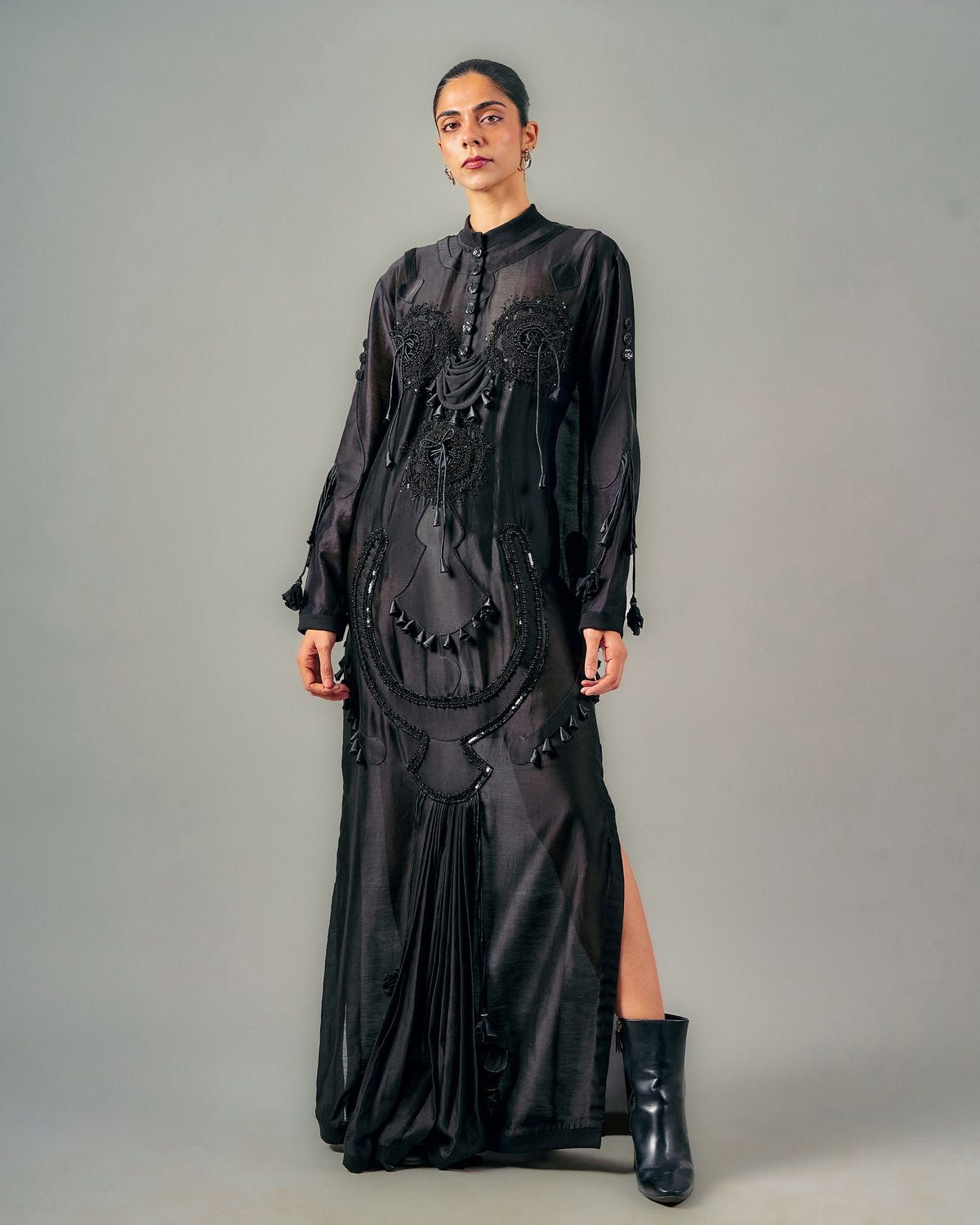 Circles dhoti drape dress - image 1