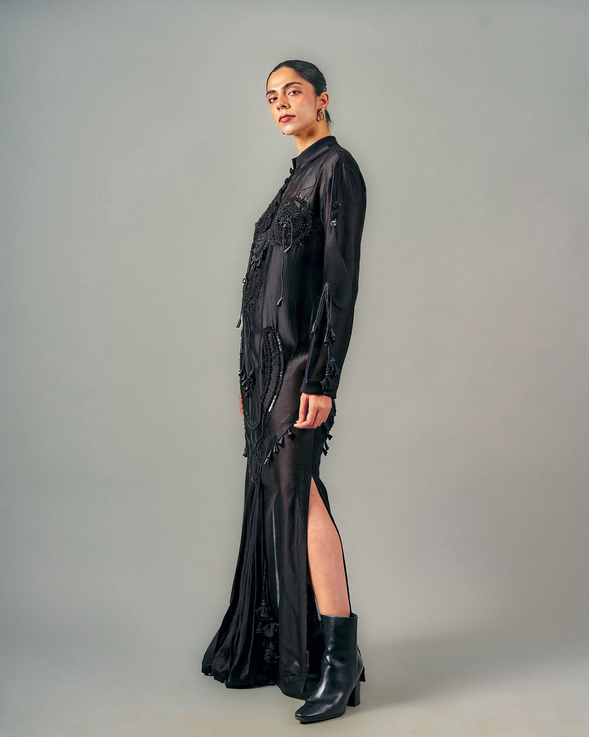 Circles dhoti drape dress - image 3