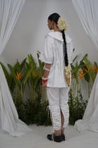 Cut-out churidar trouser view 4