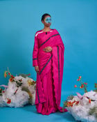 Scalloped saree view 3
