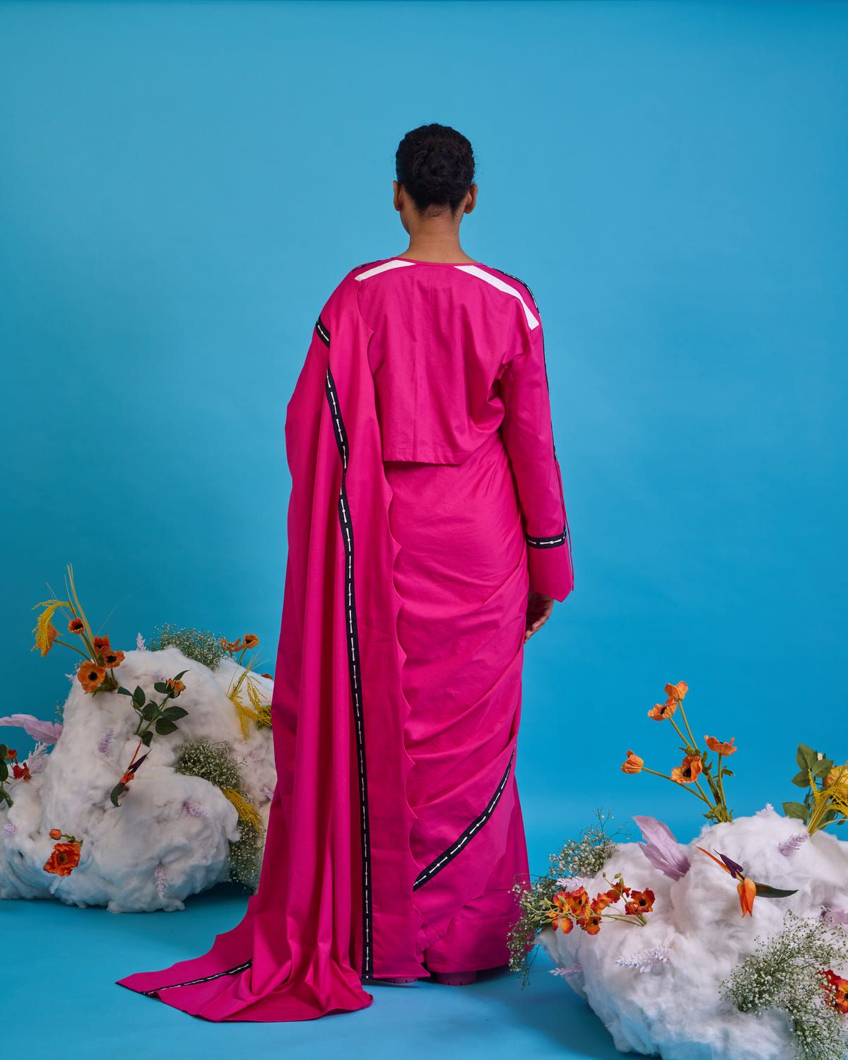 Scalloped saree - image 4