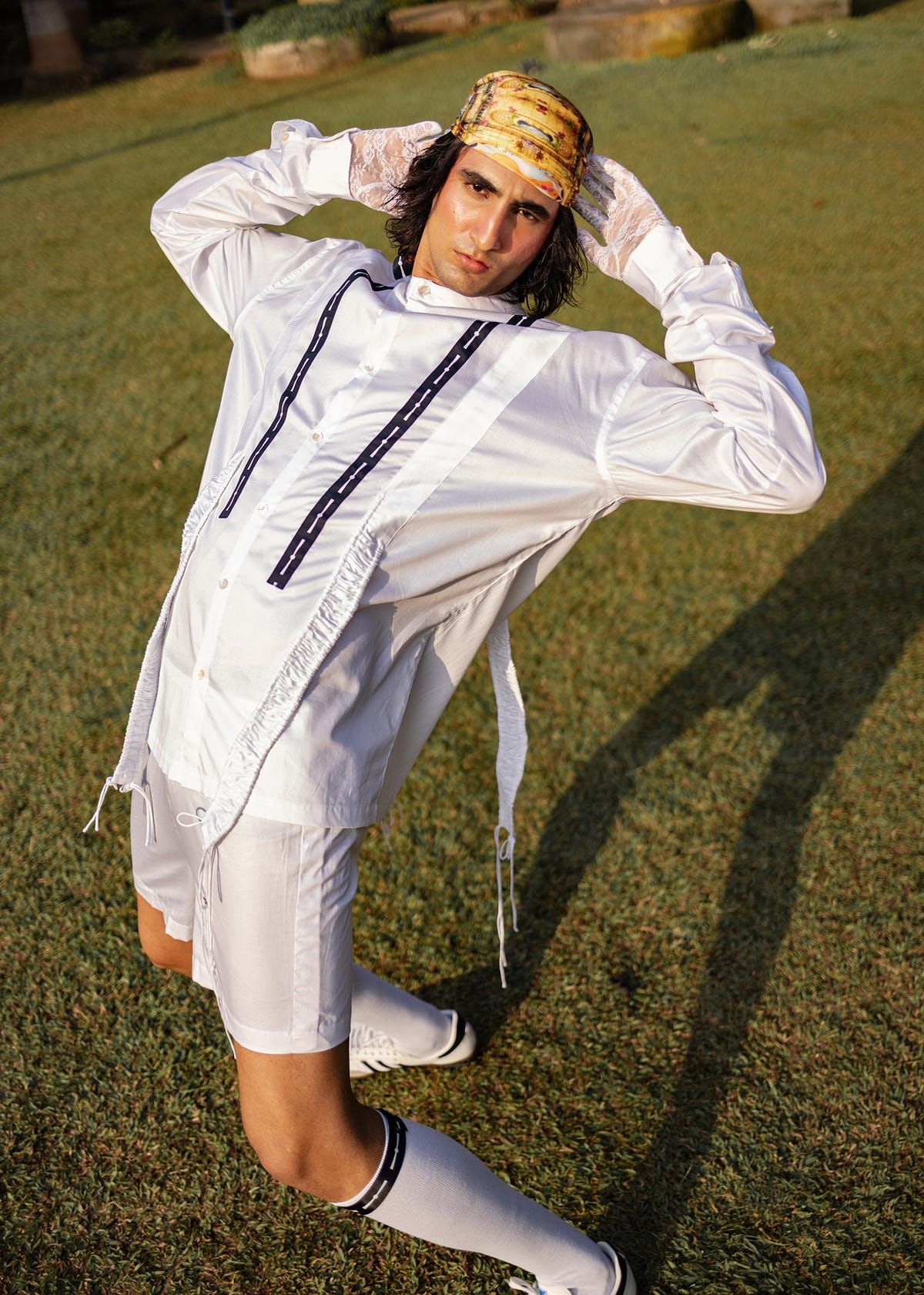 Gathered suspender shirt - image 1