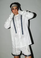 Gathered suspender shirt view 3