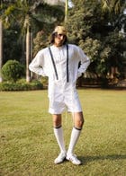 Gathered suspender shirt view 6