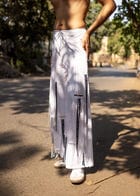 Cut-out fringed trouser view 1
