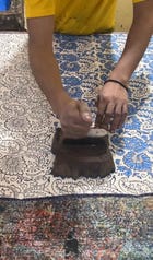 Double knee carpenter pants view 3