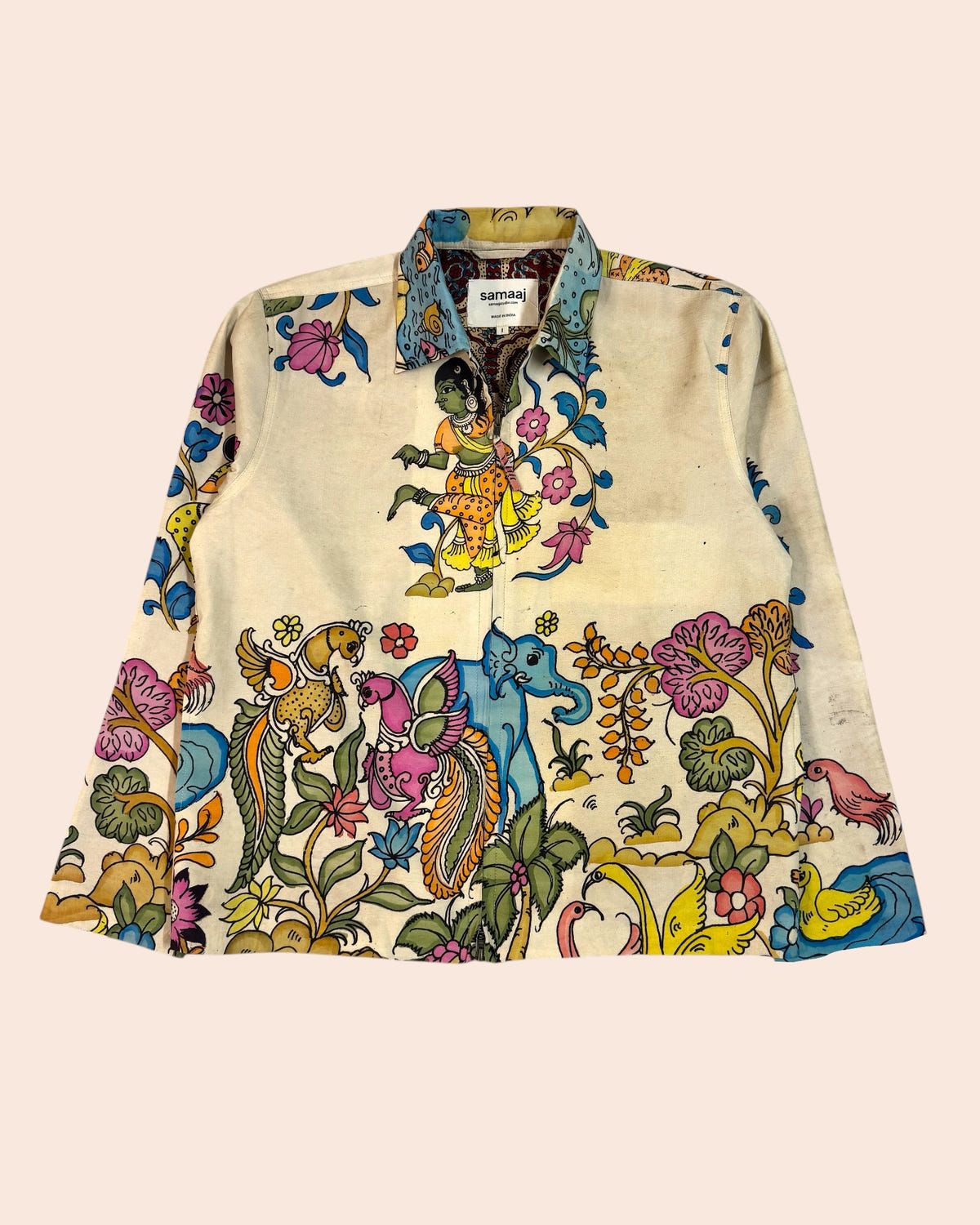 Kalamkari Hand Paint Jacket 03 - image 1