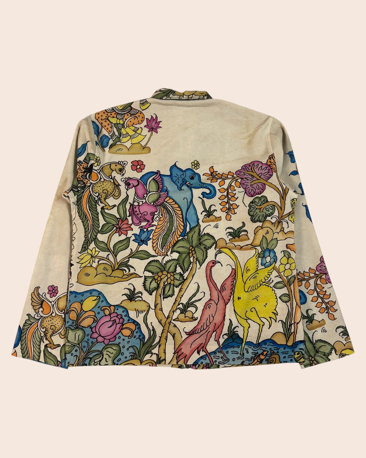 Kalamkari Hand Paint Jacket 03 - image 4