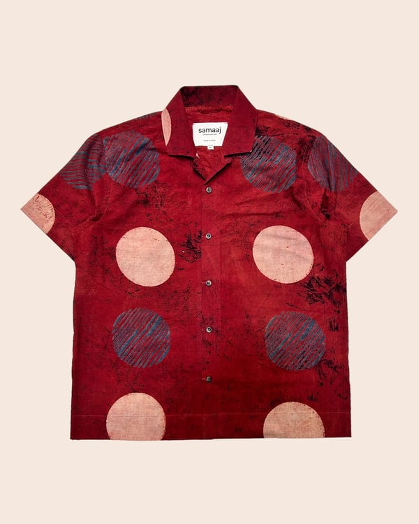 Samaaj Studio — Block Print Ajrakh Shirt 01