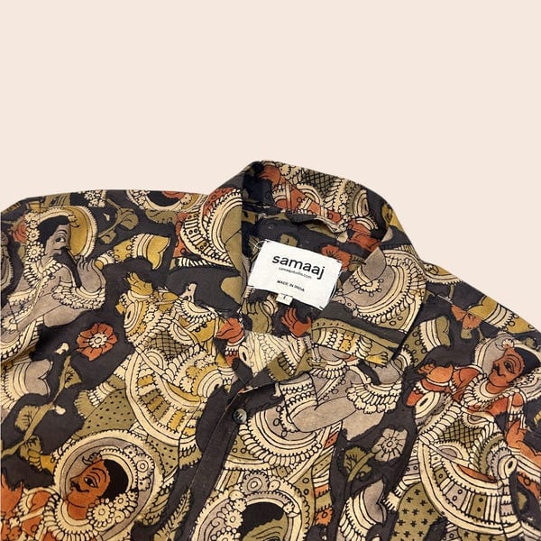 Samaaj Studio — Kalamkari Hand Painted Shirt Full Sleeves 01