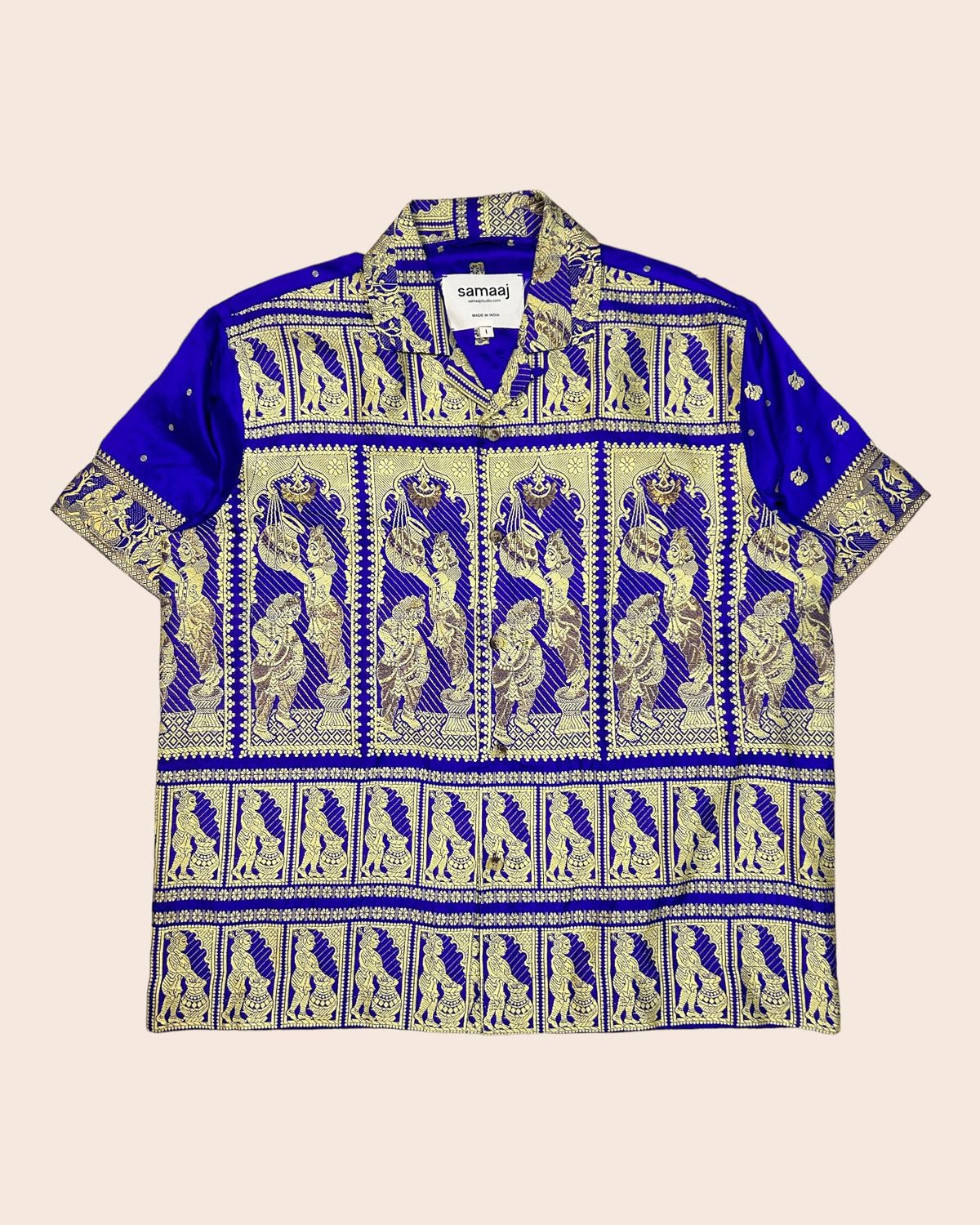 Baluchari Handwoven Shirt 02 - image 1