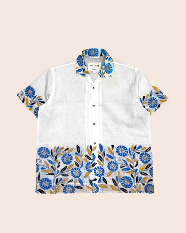 Samaaj Studio — Kantha Hand Embroidered Shirt 9