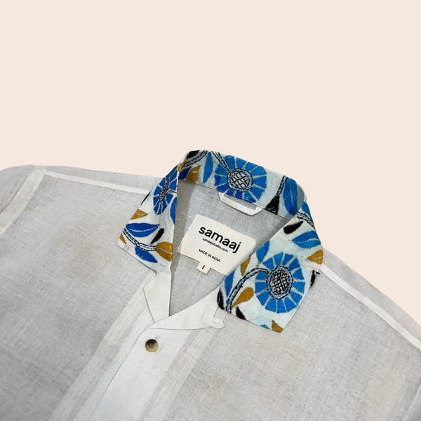 Samaaj Studio — Kantha Hand Embroidered Shirt 9