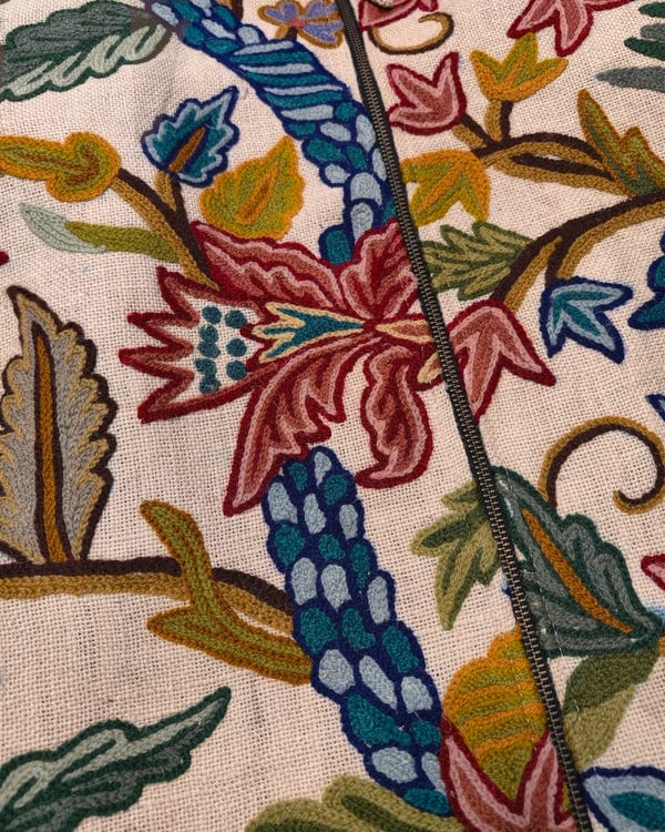 Samaaj Studio — White Suzani Jacket