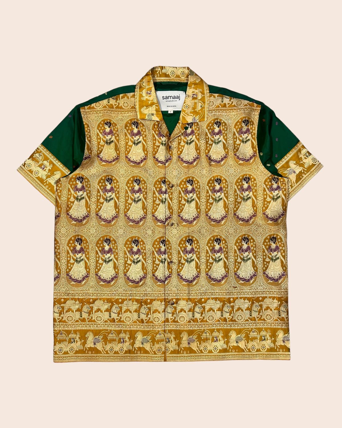 Baluchari Handwoven Shirt 03 - image 1
