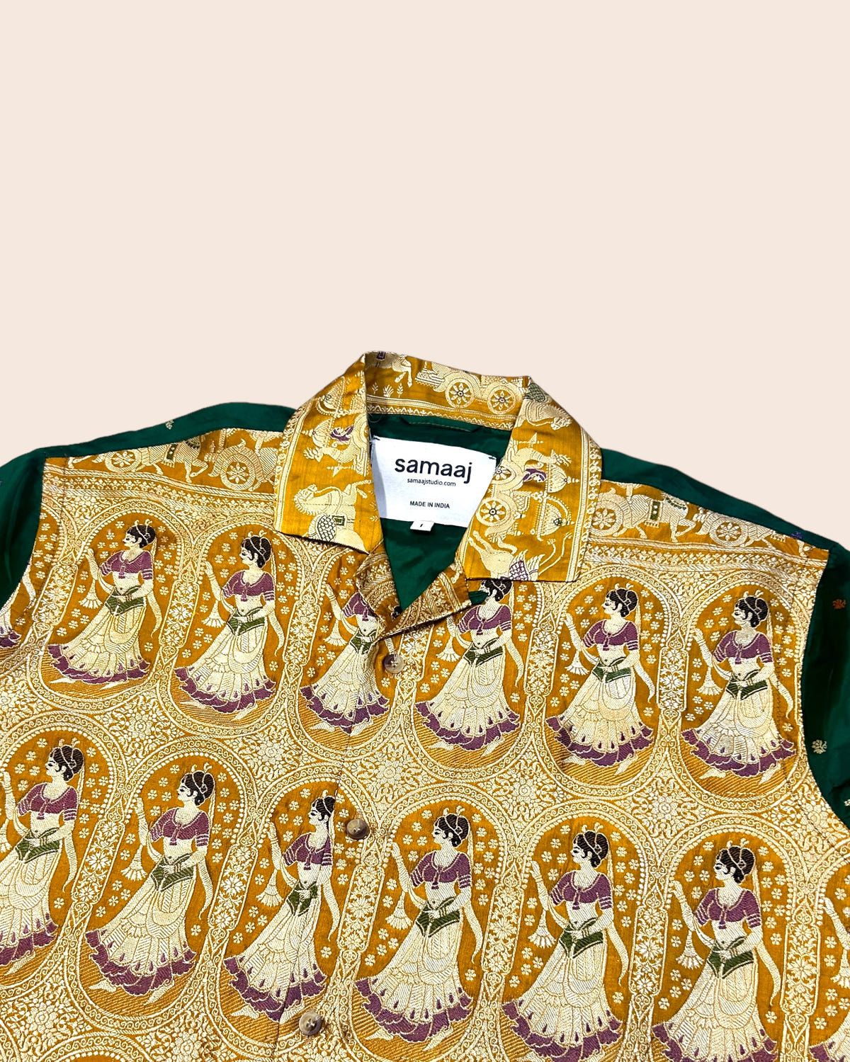 Baluchari Handwoven Shirt 03 - image 3