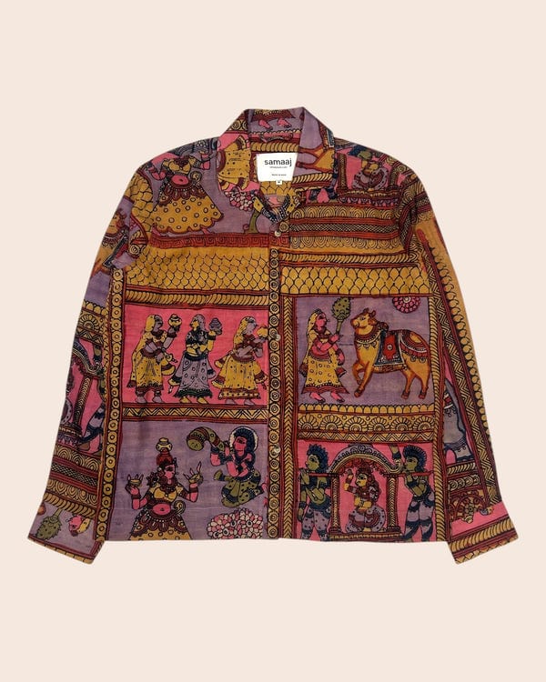 Samaaj Studio — Kalamkari Hand Painted Shirt Full Sleeves 02