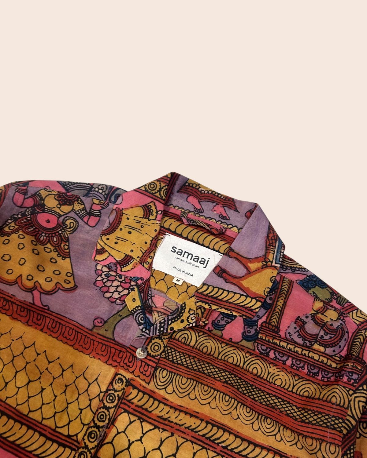 Kalamkari Hand Painted Shirt Full Sleeves 02 - image 2