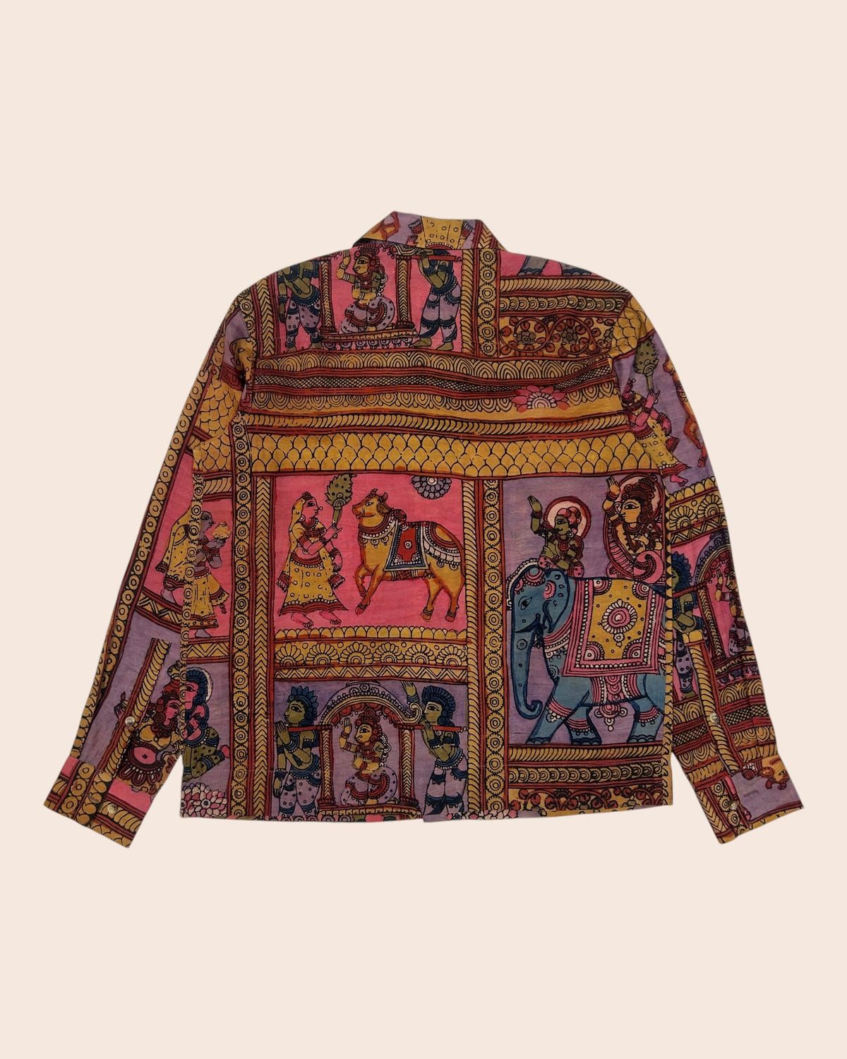Kalamkari Hand Painted Shirt Full Sleeves 02 - image 3