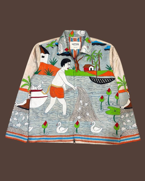 Samaaj Studio — Kantha Hand Embroidered Jacket