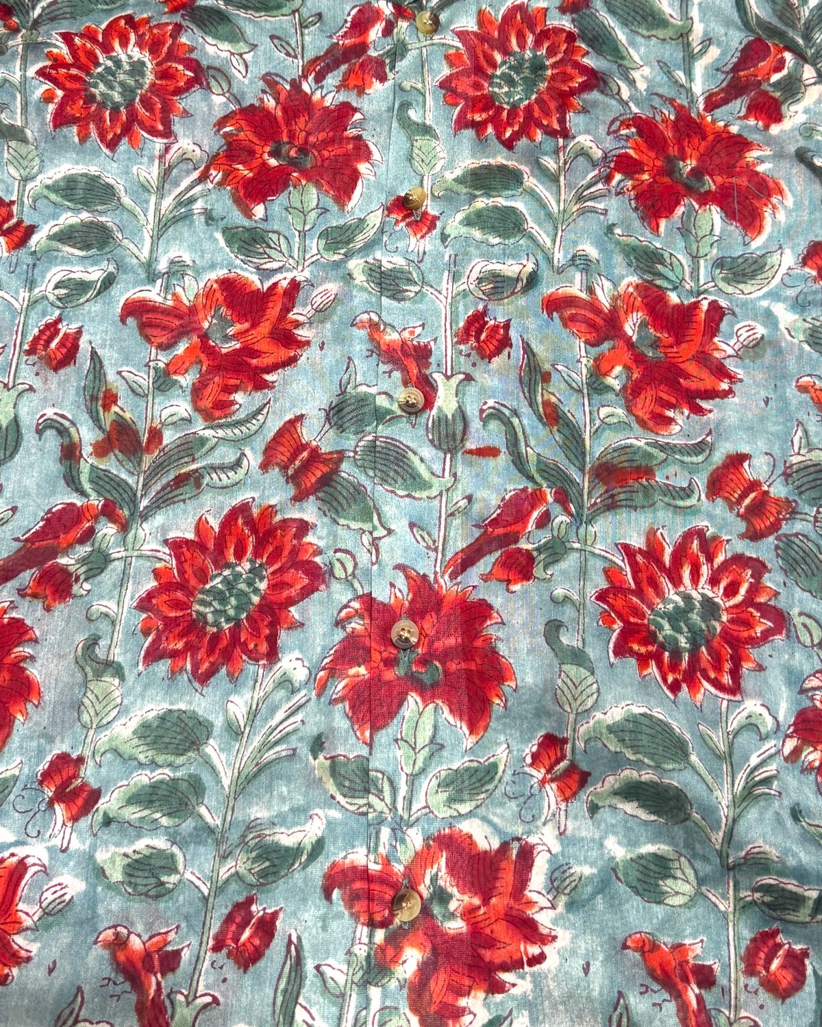 Silk Block Print Shirt - image 2