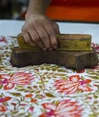 Silk Block Print Shirt view 4