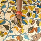 Kalamkari Puffer Jacket view 4