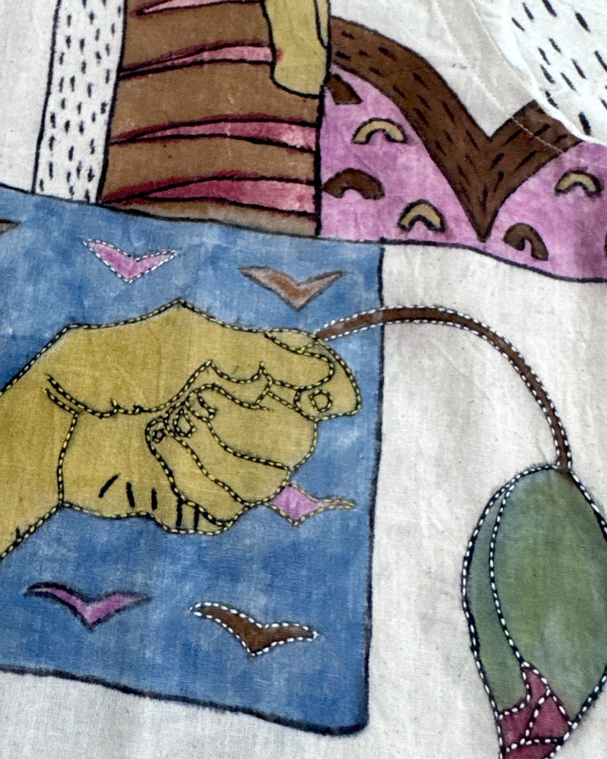 Handpaint kantha shirt - image 3