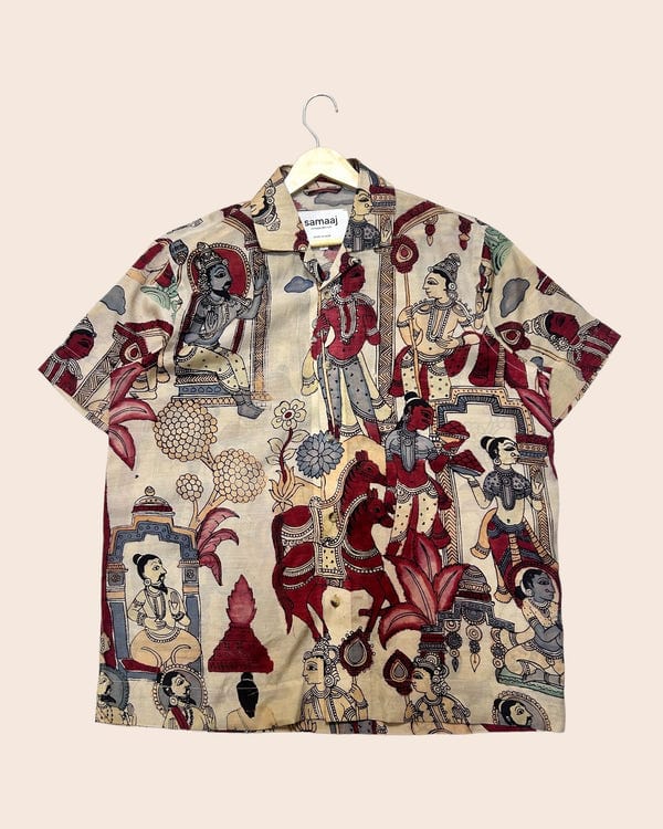 Samaaj Studio — Kalamkari Hand Paint Shirt 08