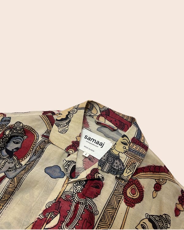 Samaaj Studio — Kalamkari Hand Paint Shirt 08