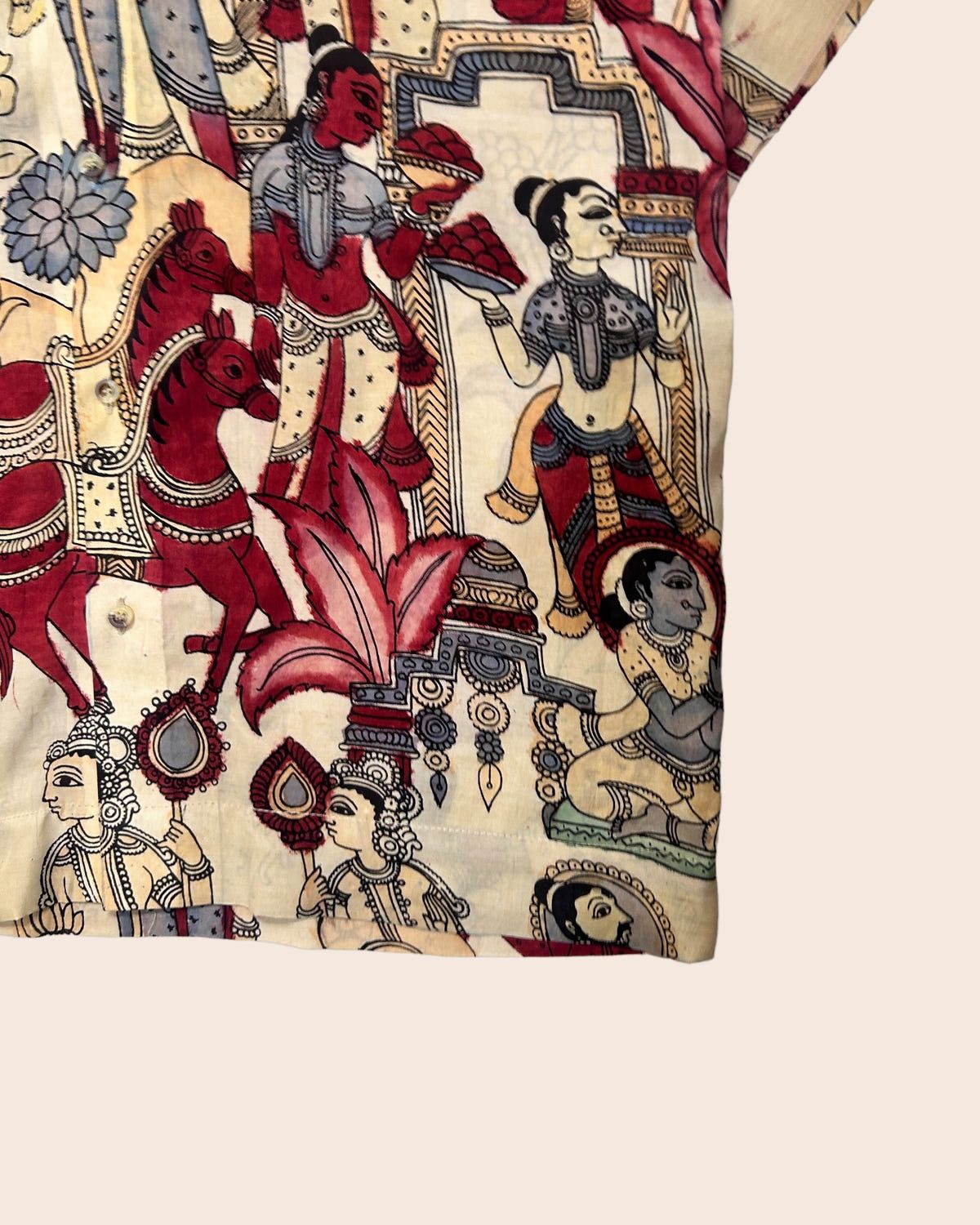 Kalamkari Hand Paint Shirt 08 - image 4