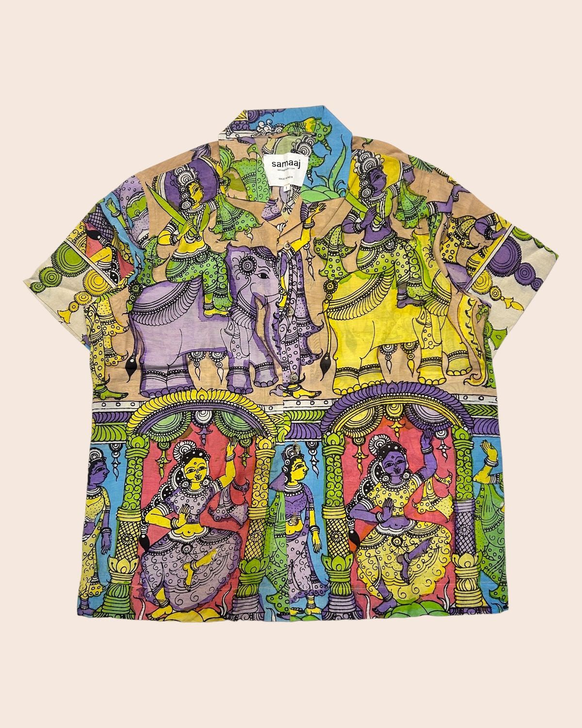 Kalamkari Hand Paint Shirt 06 - image 1