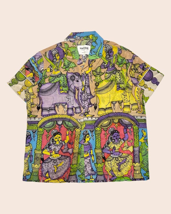 Samaaj Studio — Kalamkari Hand Paint Shirt 06