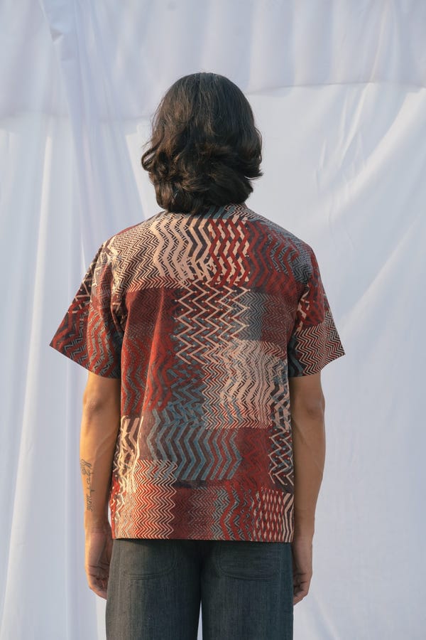 Samaaj Studio — Block Print Ajrakh Shirt 02